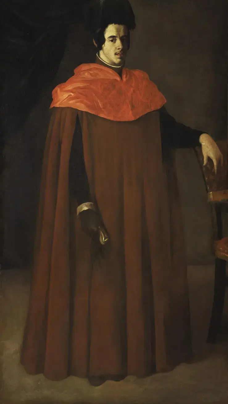 Portrait of a Doctor of Law (1635) by Francisco de Zurbarán — original painting reproduced as a hand-painted oil on canvas