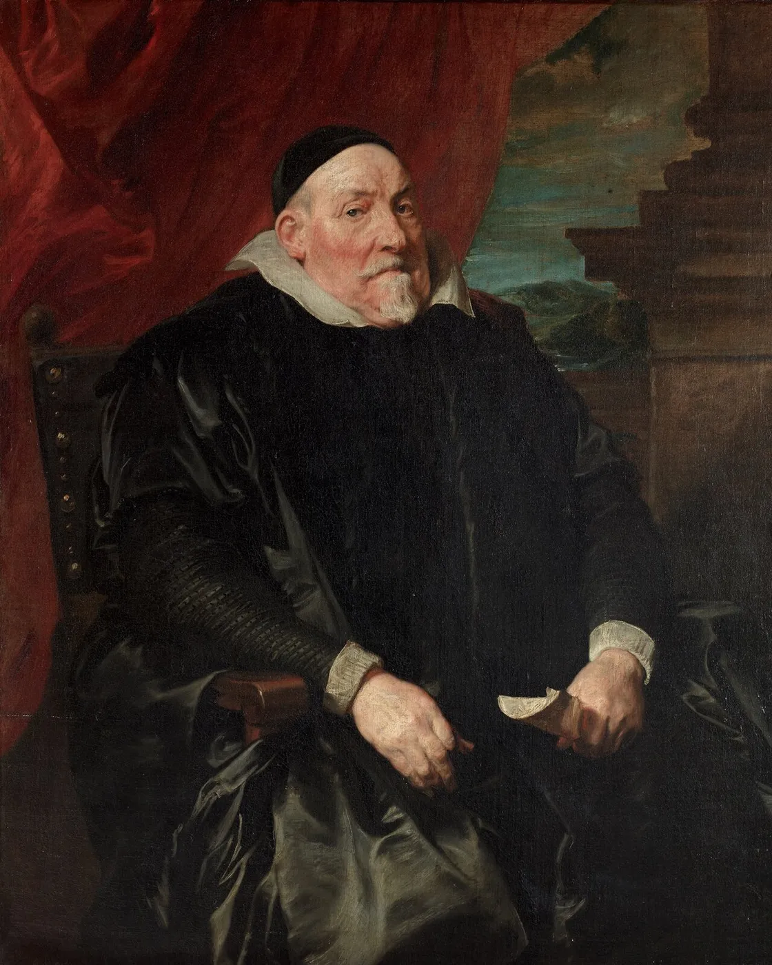 Portrait of a Judge (1620) by Anthony van Dyck — original painting reproduced as a hand-painted oil on canvas