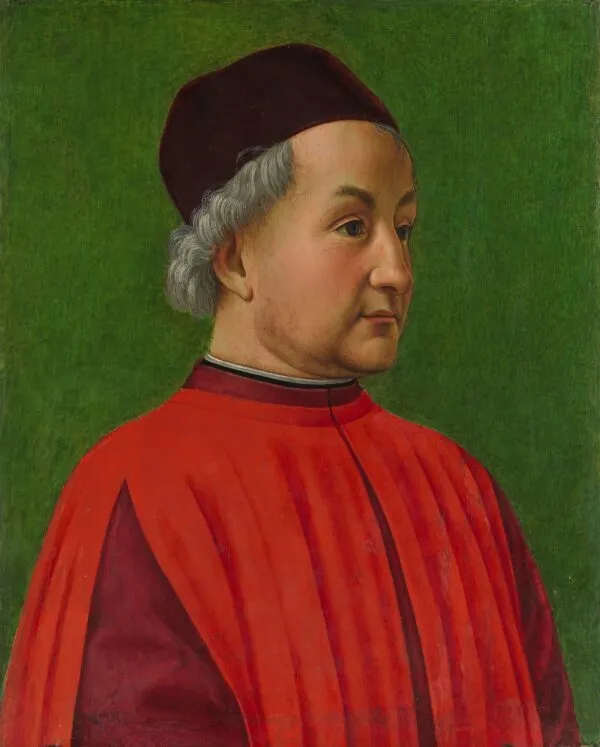 Portrait of a Man (1478) by Domenico Ghirlandaio — original painting reproduced as a hand-painted oil on canvas