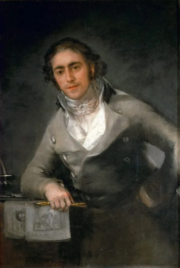 Portrait of a Man (1806) by Francisco Goya — original painting reproduced as a hand-painted oil on canvas