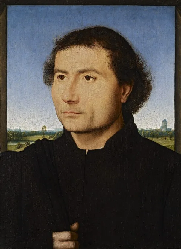 Portrait of a Man (1470) by Hans Memling — original painting reproduced as a hand-painted oil on canvas