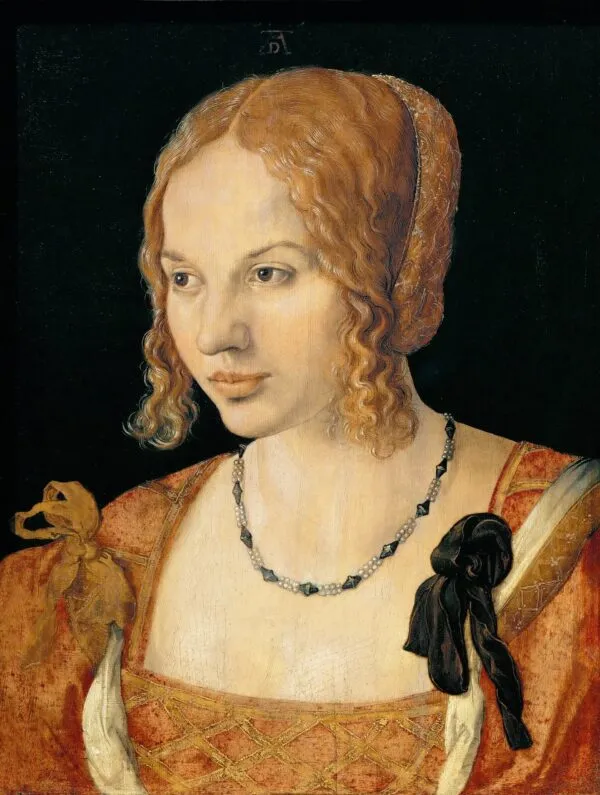 Portrait of a Venetian Woman (1505) by Albrecht Dürer — original painting reproduced as a hand-painted oil on canvas