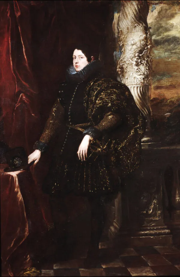 Portrait of a Young Patrician (1625) by Anthony van Dyck — original painting reproduced as a hand-painted oil on canvas