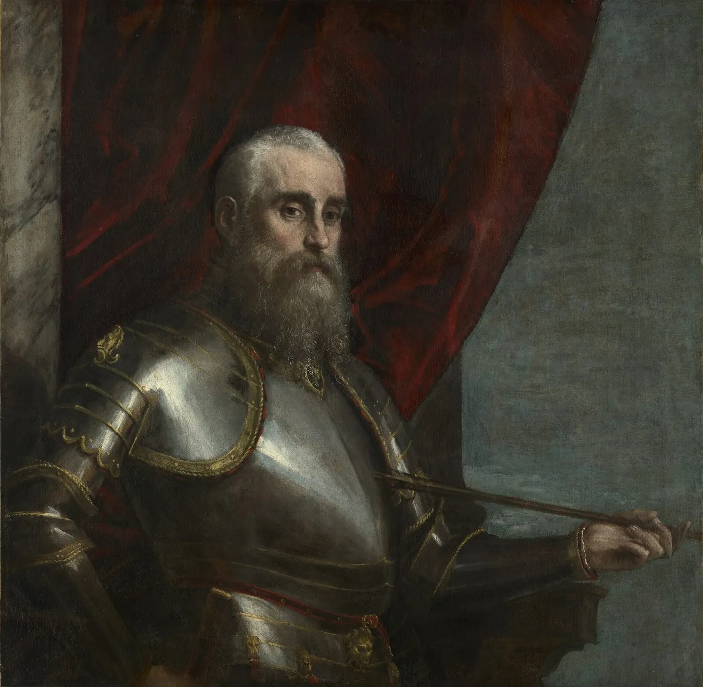 Portrait of Agostino Barbarigo (1571) by Paolo Veronese — original painting reproduced as a hand-painted oil on canvas