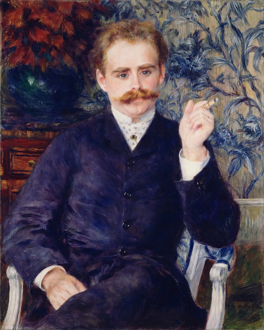 Portrait of Albert Cahen d’Anvers (1881) by Pierre-Auguste Renoir — original painting reproduced as a hand-painted oil on canvas