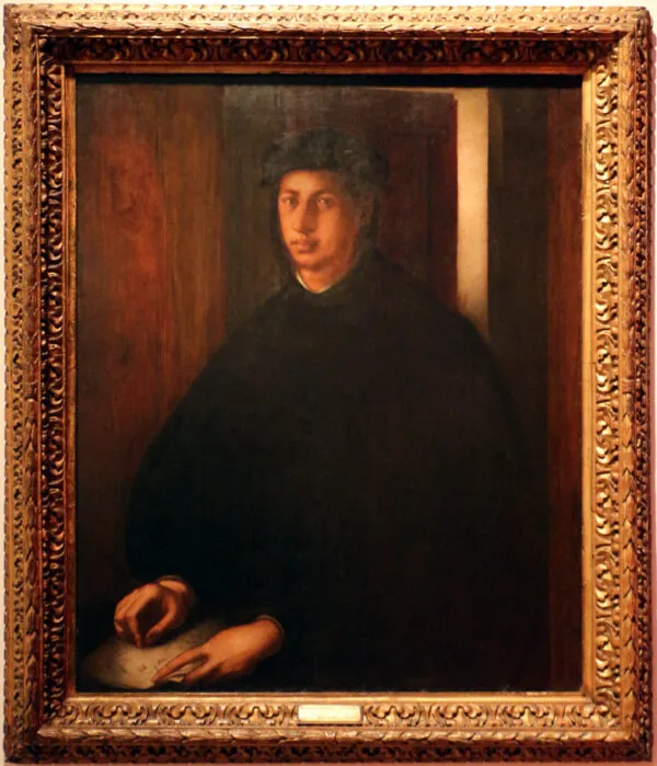 Portrait of Alessandro de' Medici (1550) by Pontormo — original painting reproduced as a hand-painted oil on canvas
