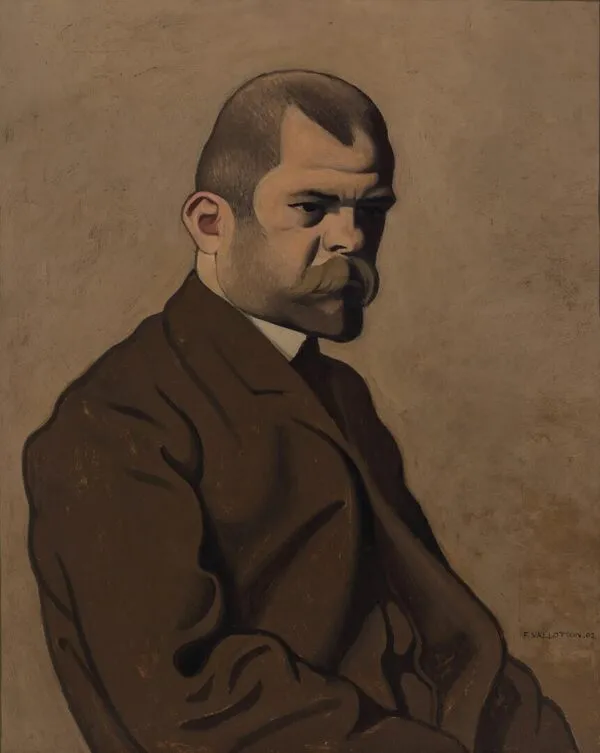 Portrait of Ambroise Vollard (1902) by Félix Vallotton — original painting reproduced as a hand-painted oil on canvas