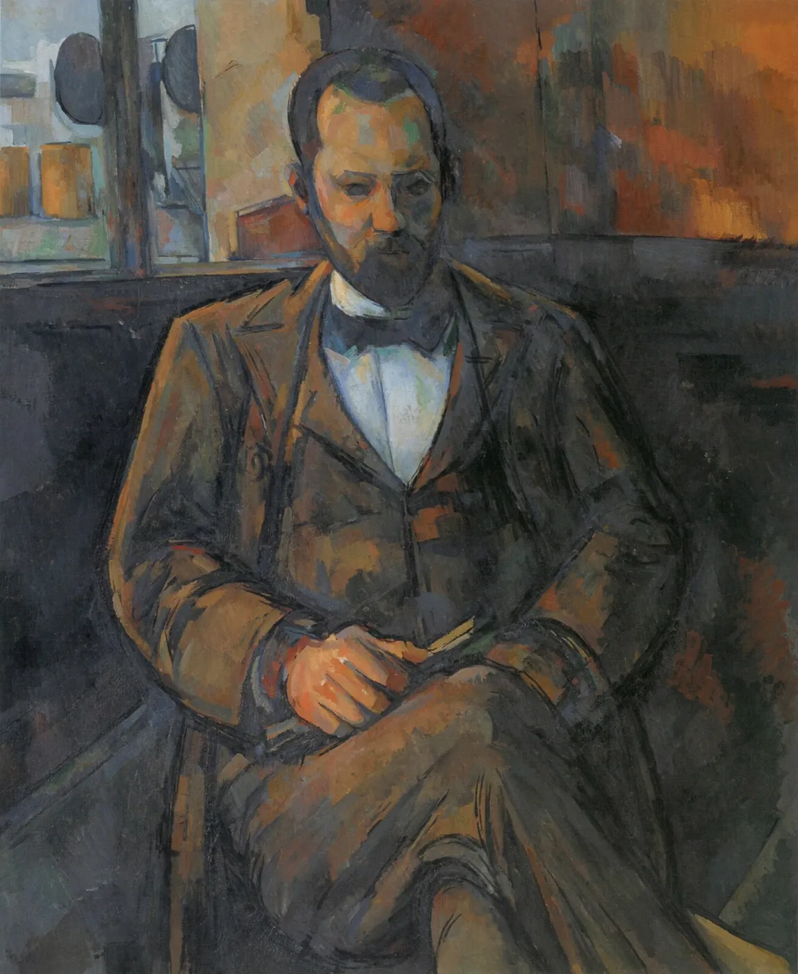 Portrait of Ambroise Vollard (1899) by Paul Cézanne — original painting reproduced as a hand-painted oil on canvas