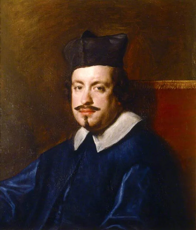 Portrait of Cardinal Camillo Massimi (1620-1677) (1650) by Diego Velázquez — original painting reproduced as a hand-painted oil on canvas