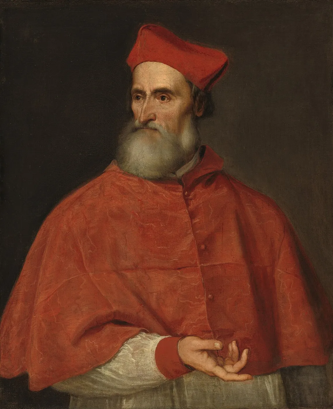 Portrait of Cardinal Pietro Bembo (1539) by Titian — original painting reproduced as a hand-painted oil on canvas