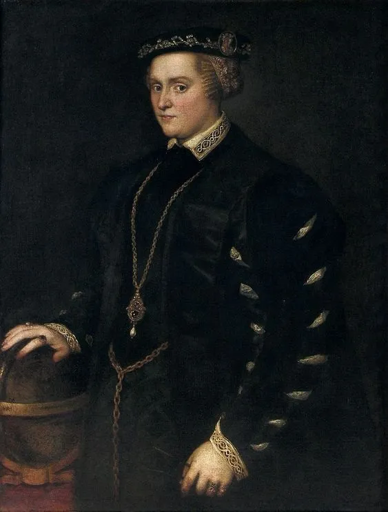Portrait of Christina of Denmark (1556) by Jacopo Tintoretto — original painting reproduced as a hand-painted oil on canvas
