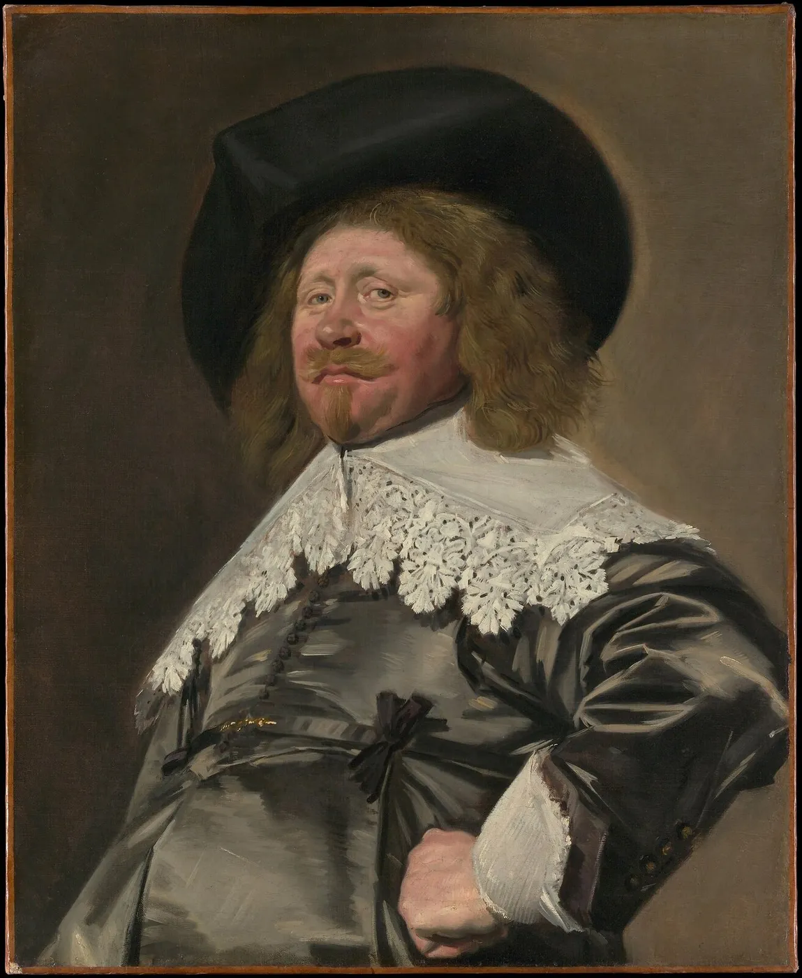 Portrait of Claes Duyst van Voorhout (1638) by Frans Hals — original painting reproduced as a hand-painted oil on canvas