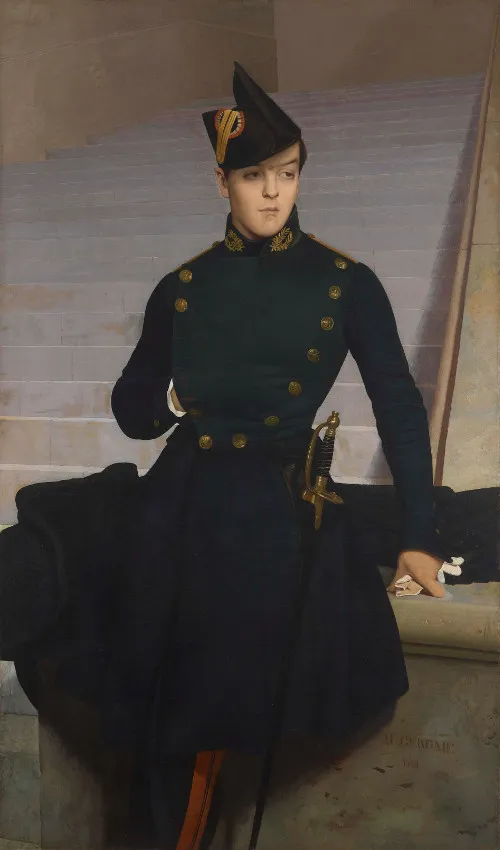 Portrait of Claude-Armand Gérôme, brother of the artist (1848) by Jean-Léon Gérôme — original painting reproduced as a hand-painted oil on canvas