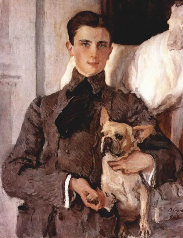 Portrait of Count Feliks Feliksovich Sumarokov-Yelstov later Prince Yusupov (1903) by Valentin Serov — original painting reproduced as a hand-painted oil on canvas