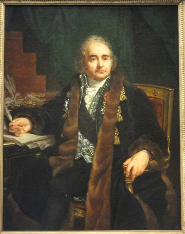 Portrait of Count Jean-Antoine Chaptal (1824) by Antoine-Jean Gros — original painting reproduced as a hand-painted oil on canvas