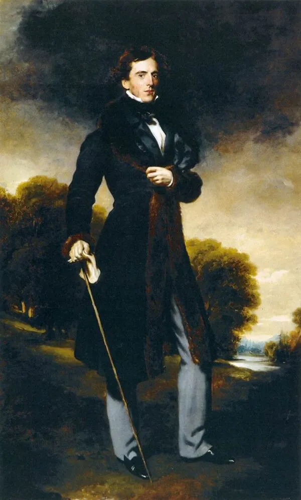 Portrait of David Lyon (1825) by Thomas Lawrence — original painting reproduced as a hand-painted oil on canvas