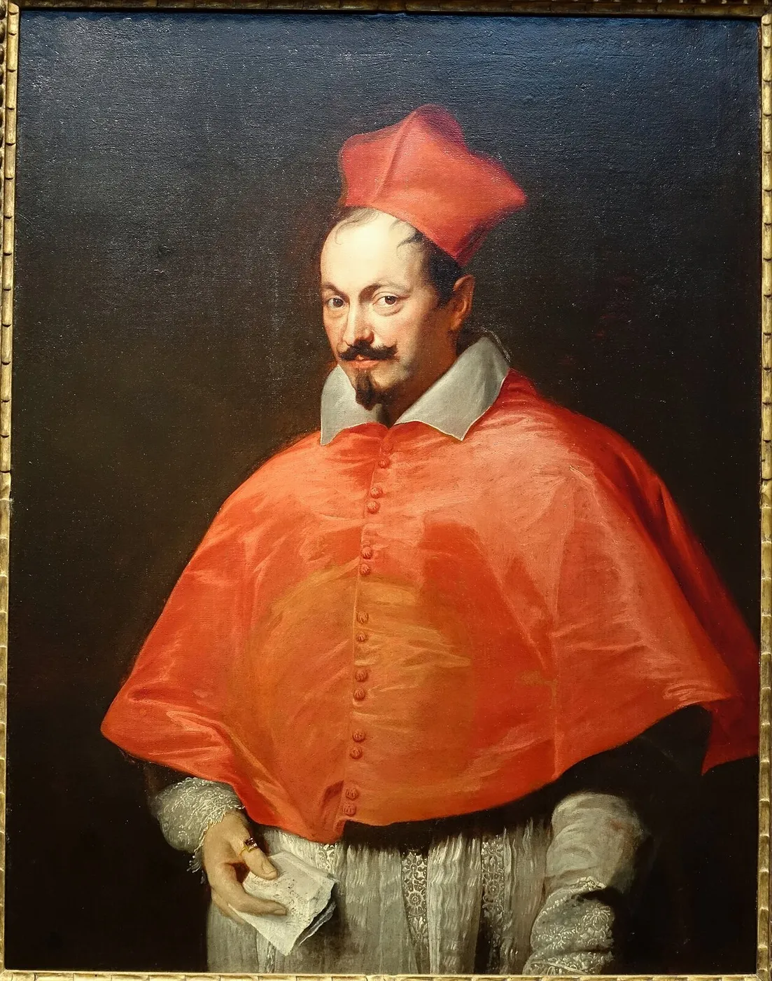 Portrait of Domenico Rivarola (1575-1627) (1626) by Anthony van Dyck — original painting reproduced as a hand-painted oil on canvas