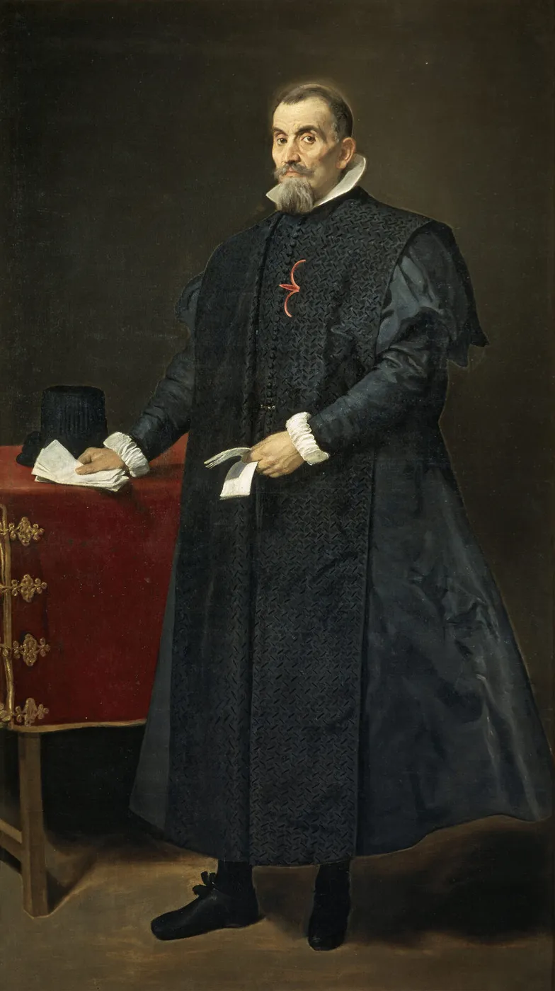 Portrait of Don Diego de Corral y Arellano (1632) by Diego Velázquez — original painting reproduced as a hand-painted oil on canvas