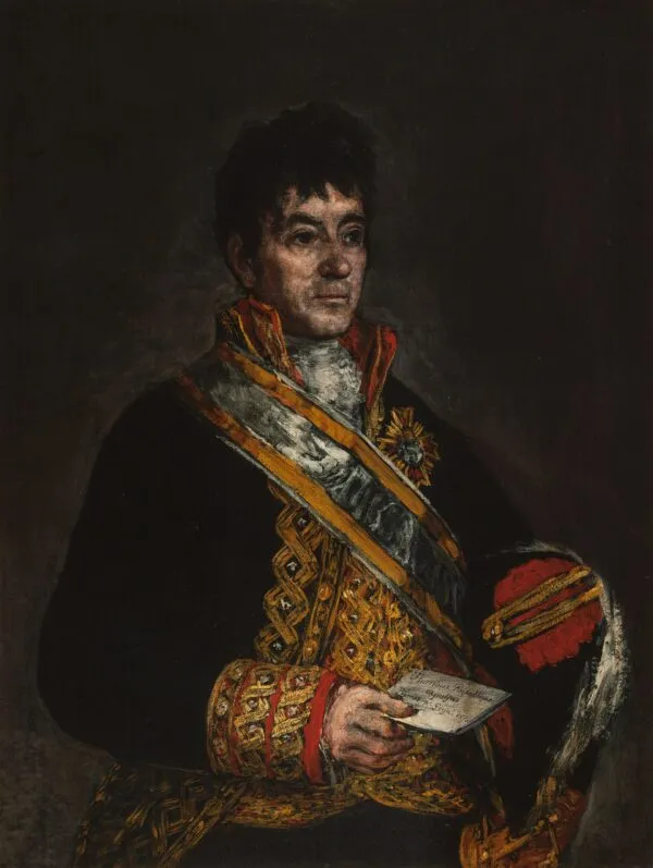 Portrait of Don Miguel De Lardizábal (1815) by Francisco Goya — original painting reproduced as a hand-painted oil on canvas