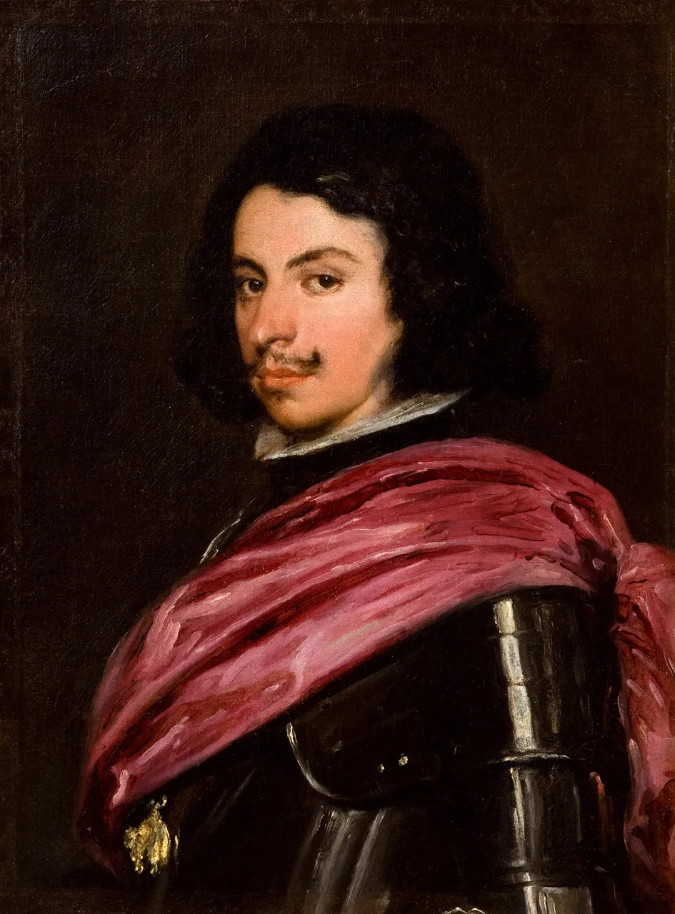 Portrait of Duke Francesco I d'Este (1638) by Diego Velázquez — original painting reproduced as a hand-painted oil on canvas