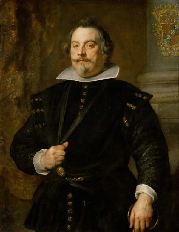 Portrait of Francisco de Moncada, Marqués de Aytona (1634) by Anthony van Dyck — original painting reproduced as a hand-painted oil on canvas