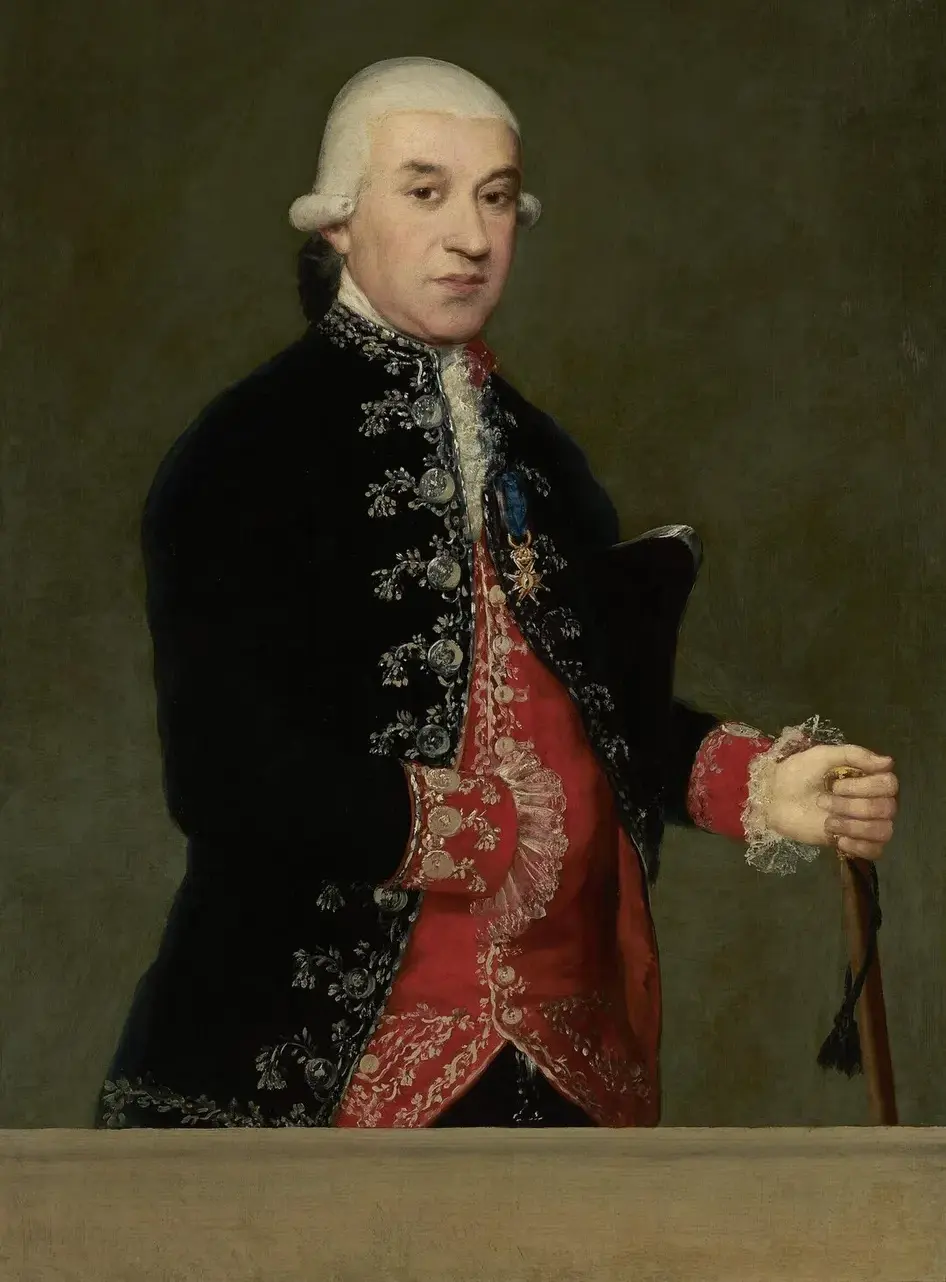Portrait of Francisco Javier de Larumbe (1787) by Francisco Goya — original painting reproduced as a hand-painted oil on canvas