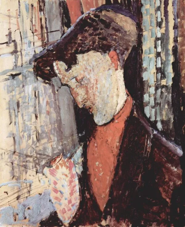 Portrait of Frank Burty Haviland (1914) by Amedeo Modigliani — original painting reproduced as a hand-painted oil on canvas