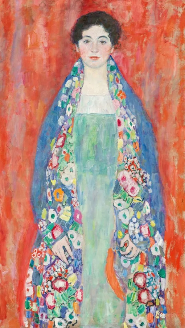 Portrait of Fräulein Lieser (1917) by Gustav Klimt — original painting reproduced as a hand-painted oil on canvas