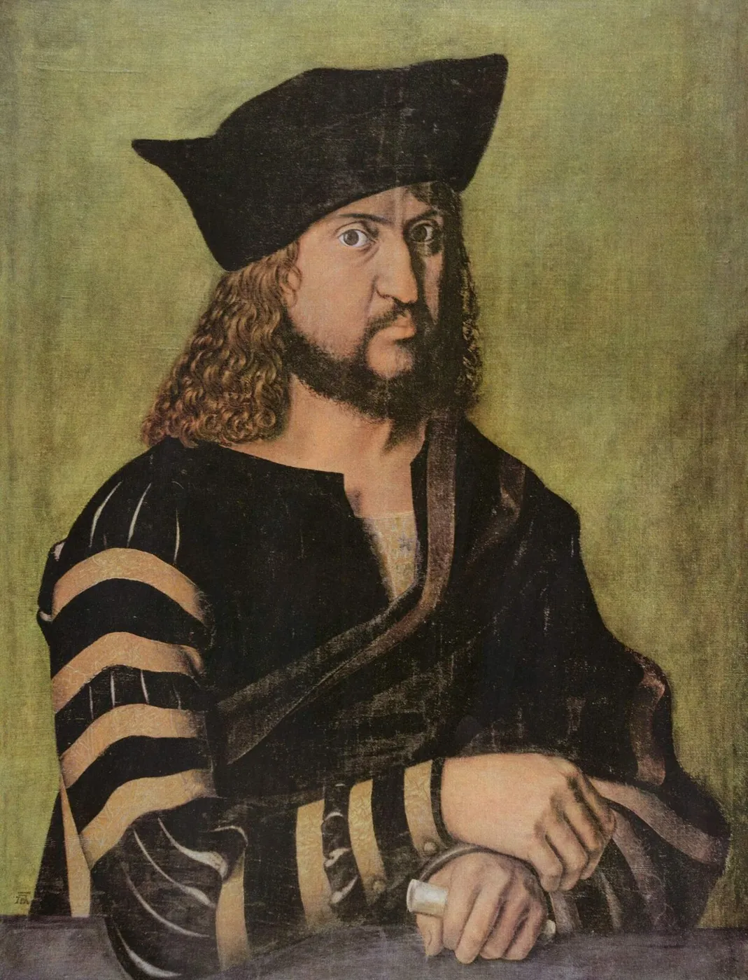 Portrait of Frederick III of Saxony (1496) by Albrecht Dürer — original painting reproduced as a hand-painted oil on canvas