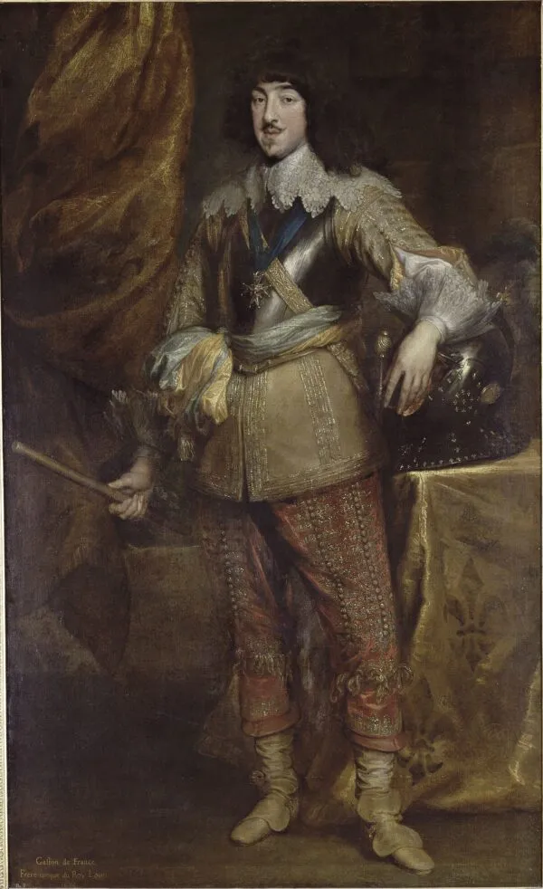 Portrait of Gaston de France (1632) by Anthony van Dyck — original painting reproduced as a hand-painted oil on canvas