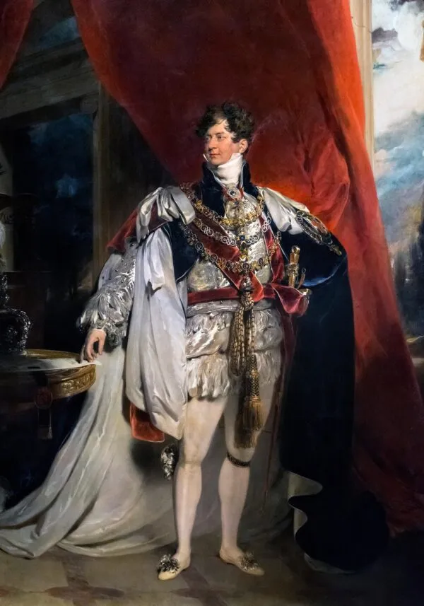 Portrait of George IV of England (1816) by Thomas Lawrence — original painting reproduced as a hand-painted oil on canvas