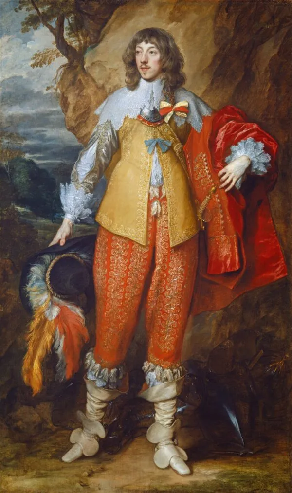 Portrait of Henri II de Lorraine (1634) by Anthony van Dyck — original painting reproduced as a hand-painted oil on canvas