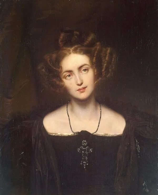 Portrait of Henriette Sontag (1831) by Paul Delaroche — original painting reproduced as a hand-painted oil on canvas