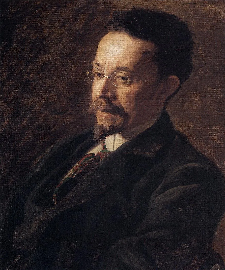 Portrait of Henry O. Tanner (1902) by Thomas Eakins — original painting reproduced as a hand-painted oil on canvas