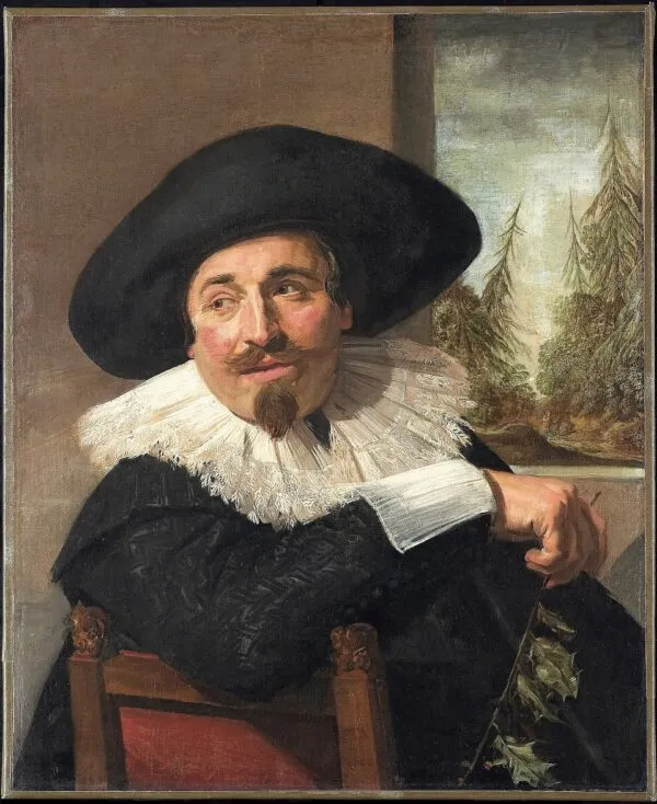 Portrait of Isaak Abrahamsz. Massa (1626) by Frans Hals — original painting reproduced as a hand-painted oil on canvas