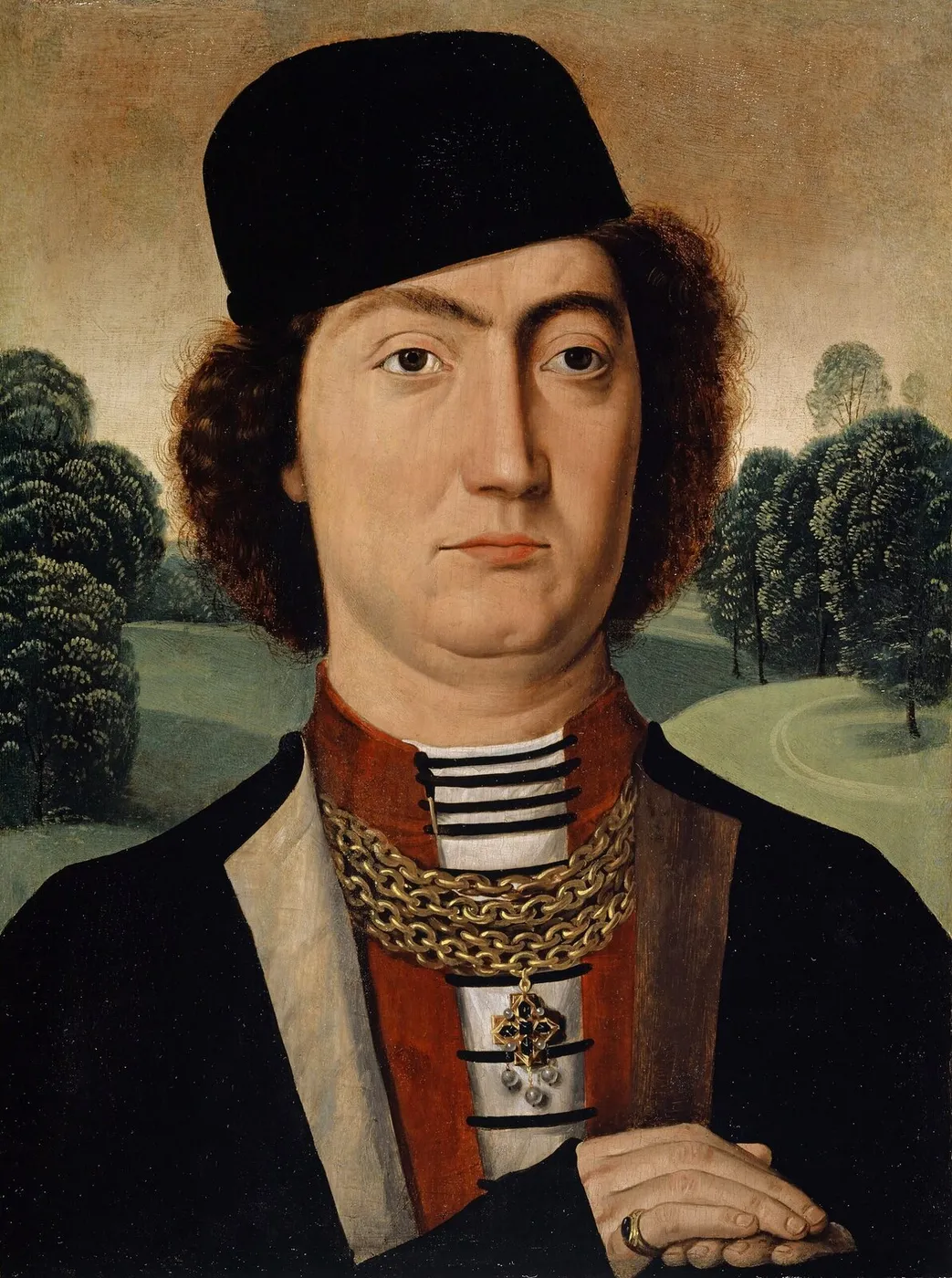 Portrait of Jacob of Savoy (1470) by Hans Memling — original painting reproduced as a hand-painted oil on canvas