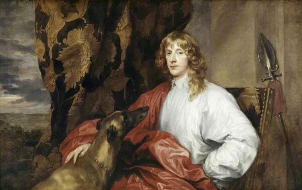 Portrait of James Stuart (1612–1655), 1st Duke of Richmond and 4th Duke of Lennox (1636) by Anthony van Dyck — original painting reproduced as a hand-painted oil on canvas