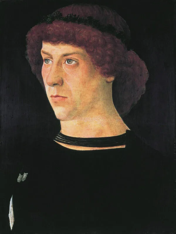 Portrait of Joerg Fugger (1474) by Giovanni Bellini — original painting reproduced as a hand-painted oil on canvas