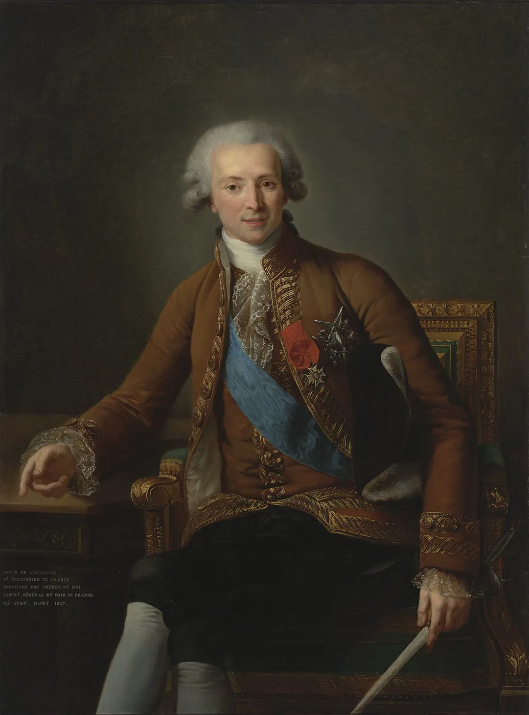 Portrait of Joseph Hyacinthe François de Paule de Rigaud, Comte de Vaudreuil (1784) by Élisabeth Louise Vigée Le Brun — original painting reproduced as a hand-painted oil on canvas