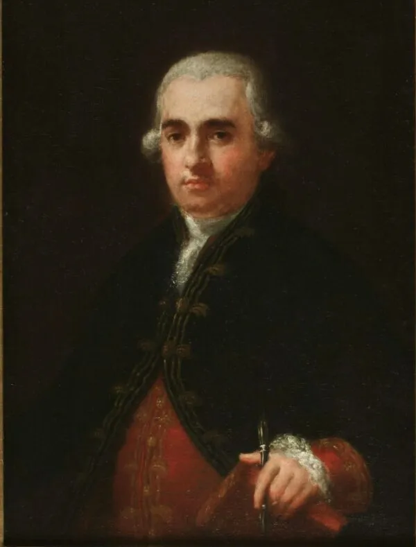 Portrait of Juan Agustín Ceán Bermúdez (1785) by Francisco Goya — original painting reproduced as a hand-painted oil on canvas