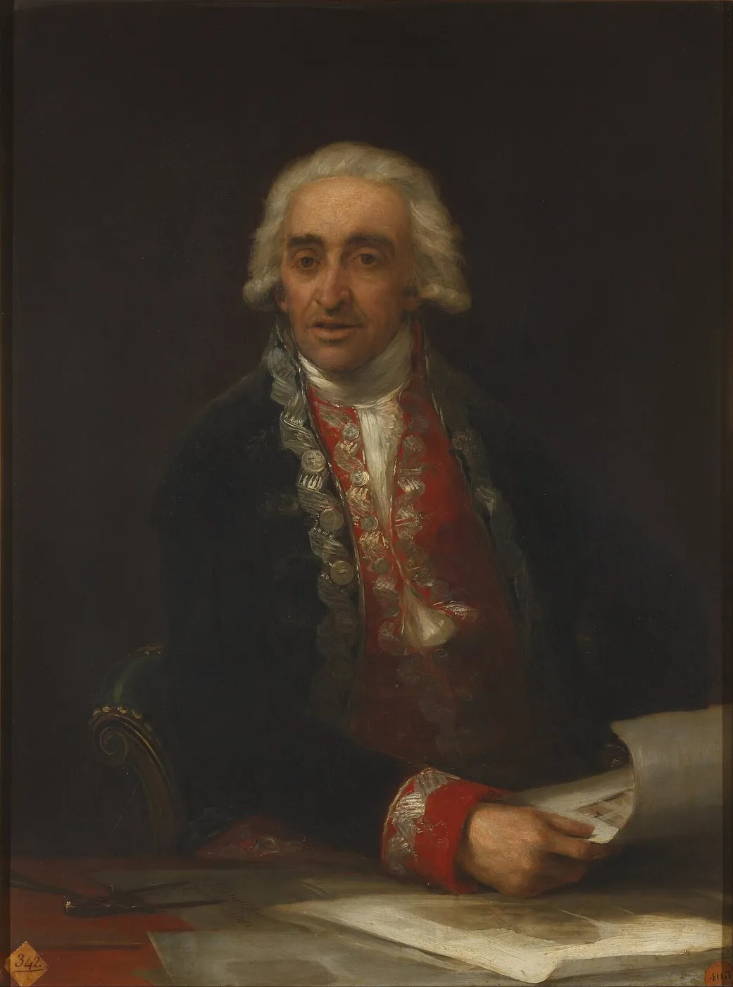 Portrait of Juan de Villanueva (1805) by Francisco Goya — original painting reproduced as a hand-painted oil on canvas