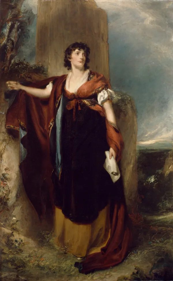 Portrait of Lady Elizabeth Foster, later Duchess of Devonshire (1759-1824) (1805) by Thomas Lawrence — original painting reproduced as a hand-painted oil on canvas