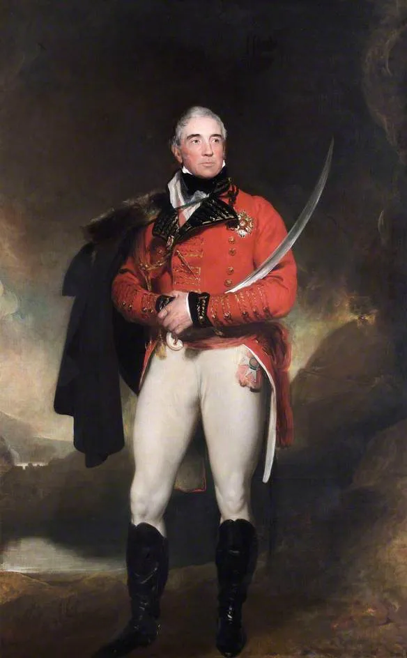 Portrait of Lord Lynedoch (1817) by Thomas Lawrence — original painting reproduced as a hand-painted oil on canvas