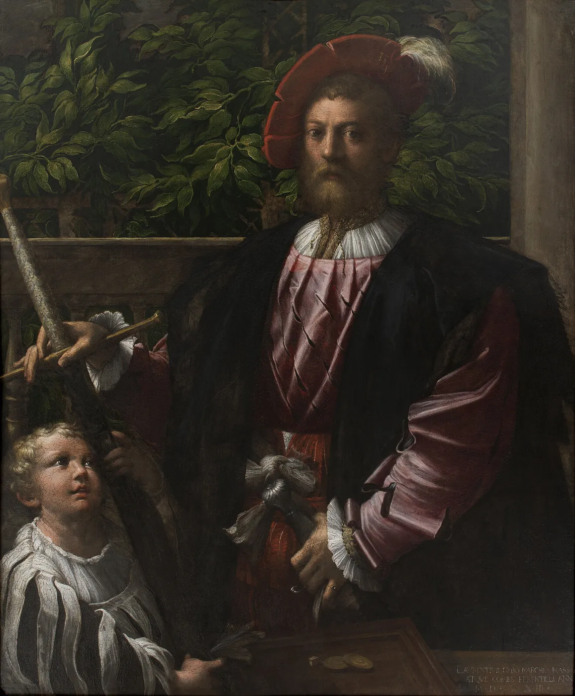 Portrait of Lorenzo Cybo (1524) by Parmigianino — original painting reproduced as a hand-painted oil on canvas