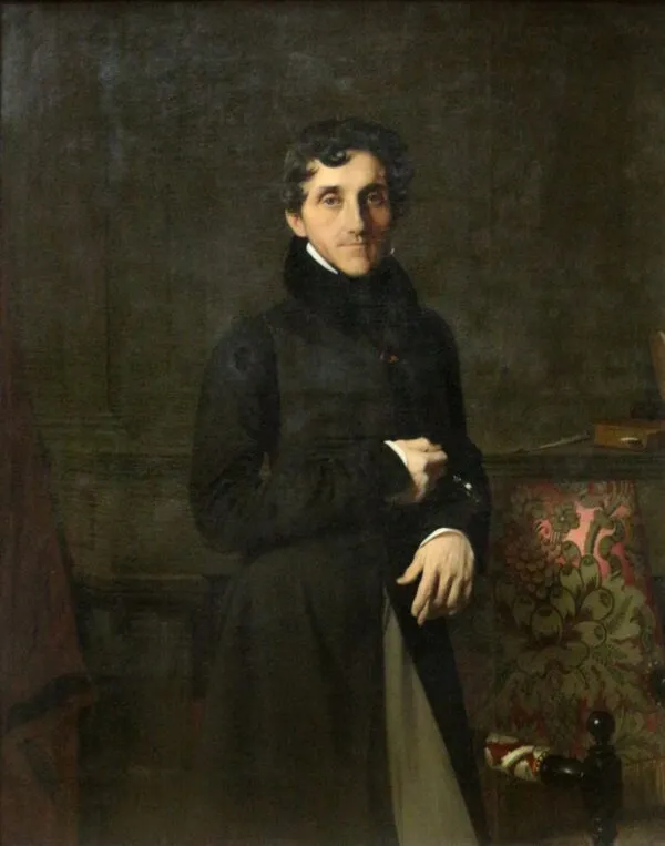 Portrait of Louis-Mathieu Molé (1834) by Jean-Auguste-Dominique Ingres — original painting reproduced as a hand-painted oil on canvas