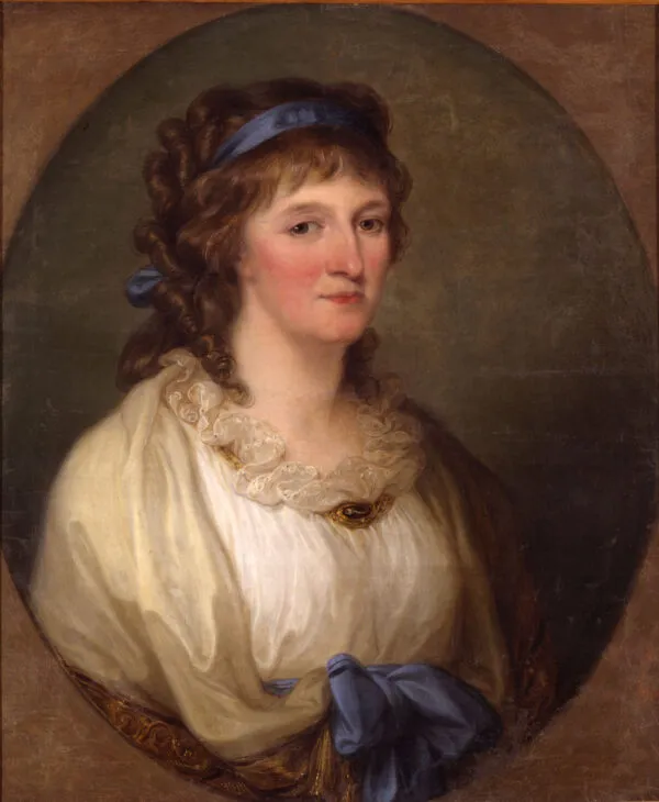 Portrait of Louise of Brandenburg-Schwedt, Duchess of Anhalt-Dessau (1750-1811) (1796) by Angelica Kauffmann — original painting reproduced as a hand-painted oil on canvas