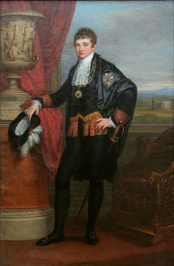 Portrait of Ludwig, Crown Prince of Bavaria (1807) by Angelica Kauffmann — original painting reproduced as a hand-painted oil on canvas