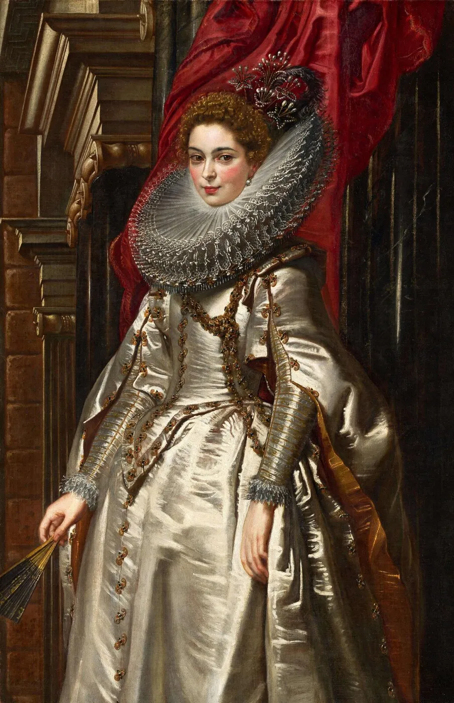 Portrait of Marchesa Brigida Spinola-Doria (1606) by Peter Paul Rubens — original painting reproduced as a hand-painted oil on canvas