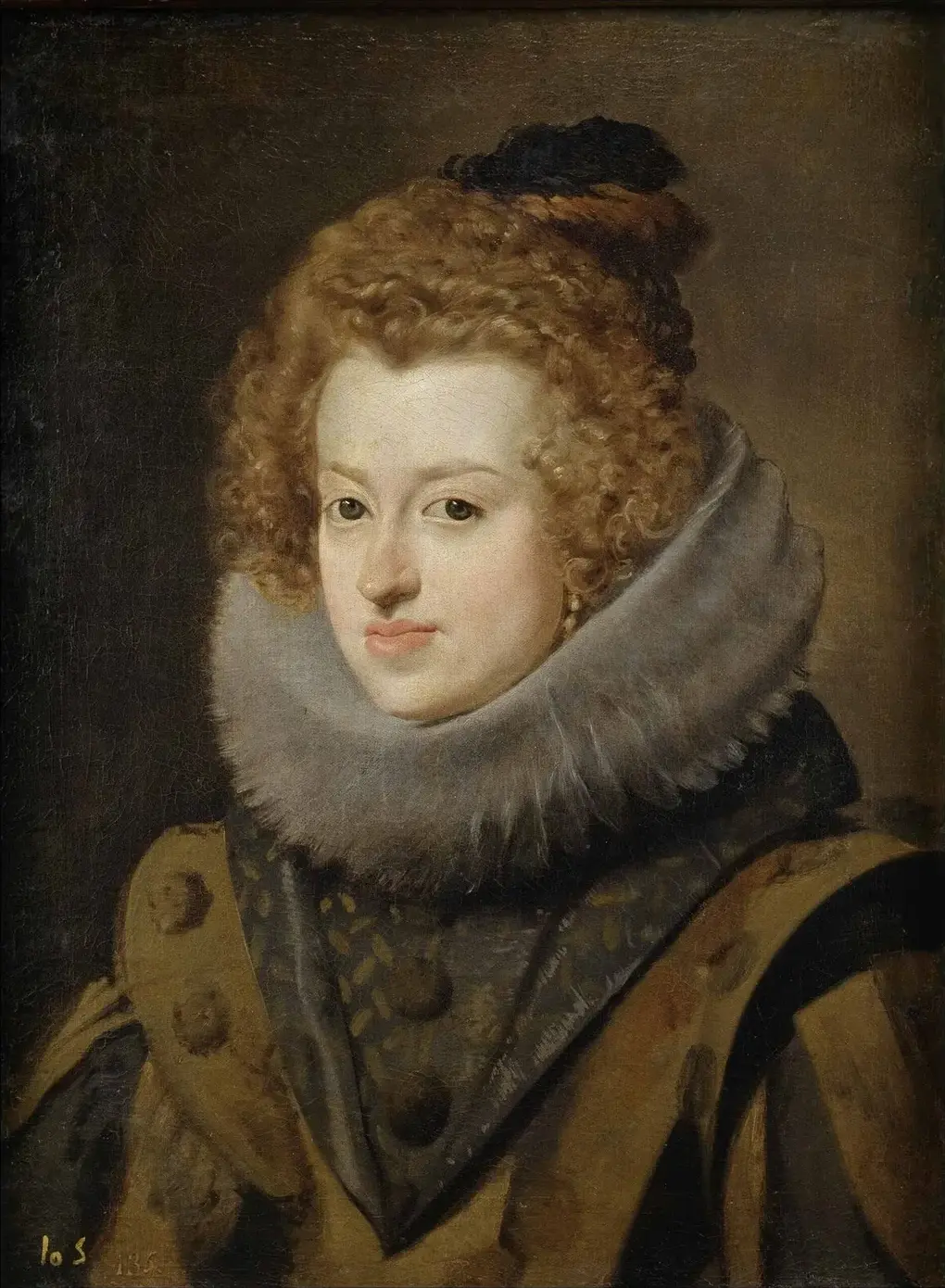 Portrait of Maria Anna of Spain, Queen of Hungary (1606-1646) (1630) by Diego Velázquez — original painting reproduced as a hand-painted oil on canvas
