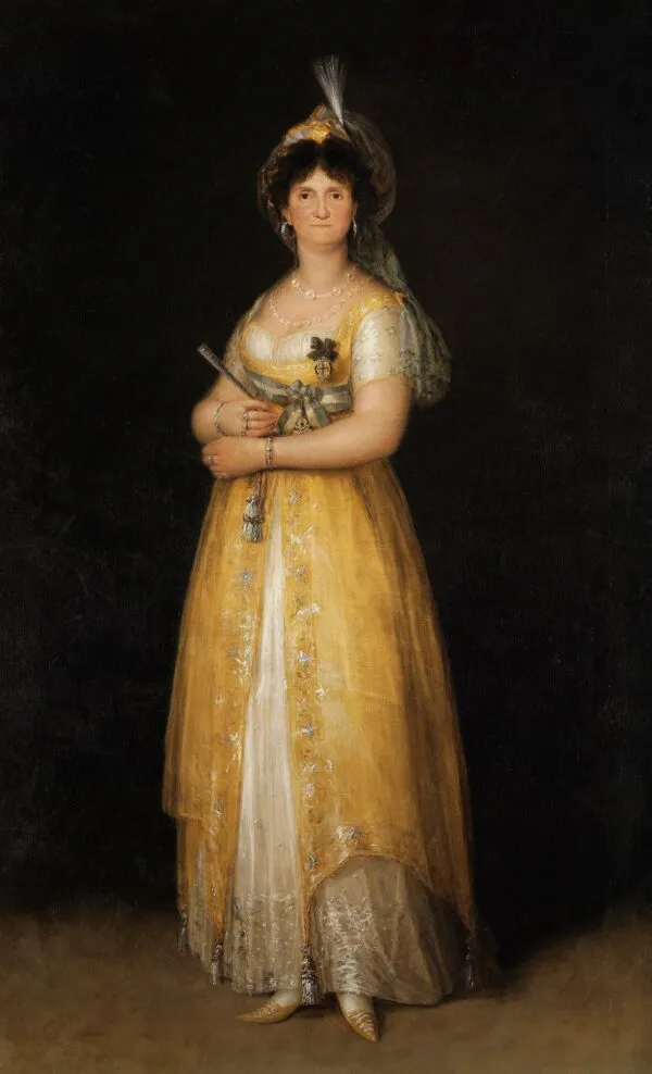 Portrait of Maria Luisa di Parma by Francisco Goya — original painting reproduced as a hand-painted oil on canvas